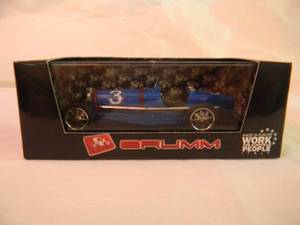 lot 13 image: BRUMM 143 SCALE BUGATTI TYPE 59 BIPOSTA 1933 - NEW IN BOX - GREAT PIECE - SEE PICTURES