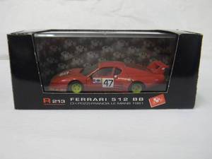 lot 14 image: BRUMM 143 SCALE R213 FERRARI 512 BB LEMANS 1981 - NEW IN BOX - GREAT PIECE - SEE PICTURES