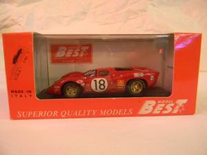 lot 45 image: BEST MODELS 143 SCALE FERARRI 312P COUPE LEMANS 1969 - NEW IN BOX - AWESOME GREAT PIECE - SEE PICTURES