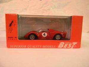 lot 47 image: BEST MODELS 143 SCALE FERARRI 275 P2 NURBURGGRING 1965 - NEW IN BOX - AWESOME GREAT PIECE - SEE PICTURES