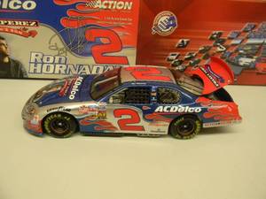 lot 11 image: 124 SCALE DIE CAST ACTION Ac Delco #2 RON HORNADAY - FRANK PEREZ POOR MANS SON   - IN BOX - NICE - SEE PICTURES