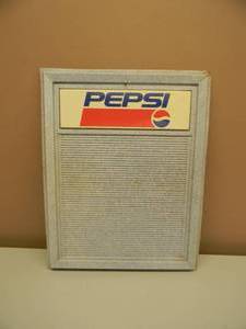 lot 3 image: VINTAGE PEPSI MESSAGE BOARD SIGN - COOL PIECE - APPROX 16 by 20 - SEE PICTURES