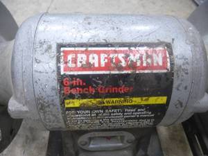lot 12 image: Craftsmen Bench Grinder