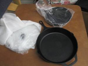 lot 5 image: MagicChef Preseasoned Skillets open...