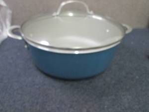 lot 21 image: Ayesha Curry 7.5 qt Stock Pot open ...