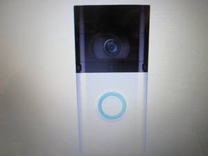 lot 28 image: Ring Video Doorbell 3 open box Reta...