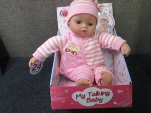 lot 44 image: Lissi Dolls 15 inch Talking Baby Do...
