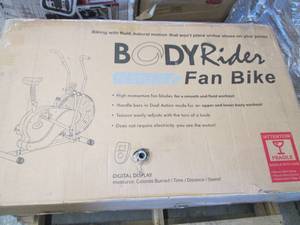 lot 60 image: Body Rider Fan Bike open box Retail...