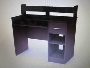 lot 62 image: South Shore Axess Desk with Keyboar...