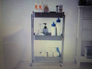 lot 97 image: Urban Shop Foldable 3-Tier Mesh Rol...