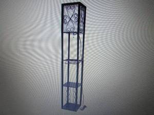 lot 98 image: Simple Designs Floor Lamp Etagere O...