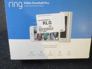 lot 110 image: Ring Video Doorbell Pro open box Re...