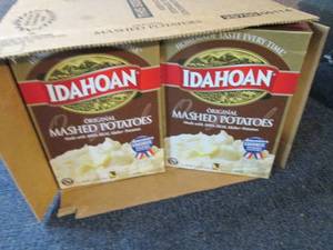 lot 142 image: Case of 12- 13.75 oz Boxes Idahoan ...