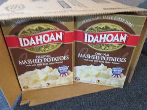 lot 144 image: Case of 12- 13.75 oz Boxes Idahoan ...
