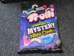 lot 163 image: Case of 11- 3.8 oz Bags Trolli Sour...