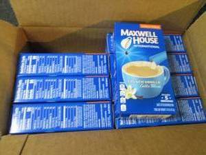 lot 178 image: Case of 8 - 5pks Maxwell House Fren...