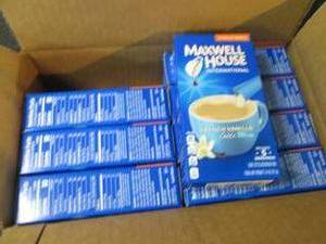 lot 179 image: Case of 8 - 5pks Maxwell House Fren...
