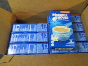 lot 183 image: Case of 8 - 5pks Maxwell House Fren...