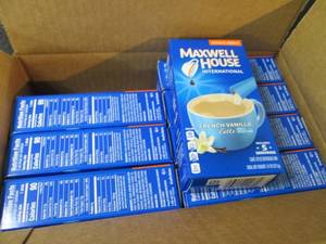lot 185 image: Case of 8 - 5pks Maxwell House Fren...