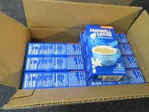 lot 186 image: Case of 8 - 5pks Maxwell House Fren...