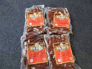 lot 235 image: 4 pks Big Rigs Original Beef Stick...