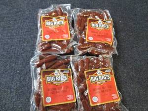 lot 236 image: 4 pks Big Rigs Original Beef Stick...