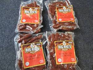 lot 238 image: 4 pks Big Rigs Original Beef Stick...