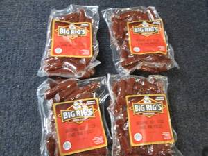 lot 240 image: 4 pks Big Rigs Original Beef Stick...