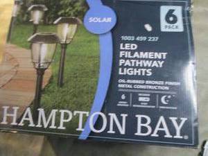 lot 335 image: Hampton Bay Solar Oil Rubbed Bronze...