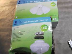 lot 348 image: 2 Elite Ceiling Fan LED Light Kits...