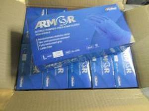 lot 373 image: Case of Armor Nitrile Powder Free G...