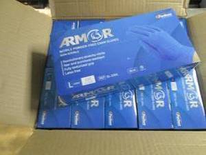 lot 375 image: Case of Armor Nitrile Powder Free G...