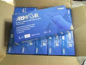 lot 377 image: Case of Armor Nitrile Powder Free G...