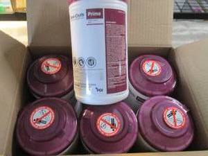 lot 382 image: Case of 6 -70ct Canisters Sani-Clot...
