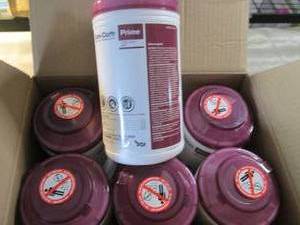 lot 383 image: Case of 6 -70ct Canisters Sani-Clot...