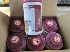 lot 385 image: Case of 6 -70ct Canisters Sani-Clot...