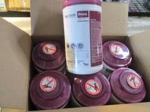 lot 388 image: Case of 6 -70ct Canisters Sani-Clot...