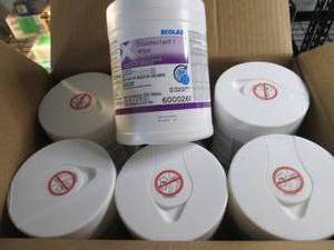 lot 391 image: Case of 12 - 220ct Canisters Ecolab...