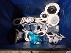 JBL Model Control 26CT  24CT ceiling loudspeakersBin includes 2 (26CT units) and 21 (24CT units)23 speakers total (DOES NOT INCLUDE BIN)