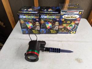lot 546 image: Set of (4) Laser Light Show Lights Startastic, Starmagic