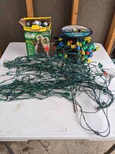 lot 547 image: Christmas Decor Lot Lights, Lights, and More Lights