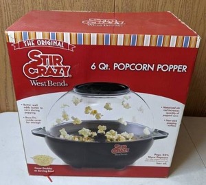 lot 511 image: The Original Stir Crazy West Bend 6 Qt Popcorn Popper