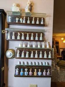 lot 525 image: Collection of Precious Moments Figurines and More on Shelves