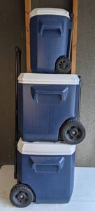 lot 562 image: Set of (3) Coleman Coolers
