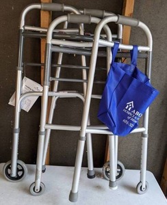 lot 219 image: Lot of 2 Medical Folding Walkers