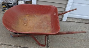 lot 209 image: Standard Red Wheelbarrow
