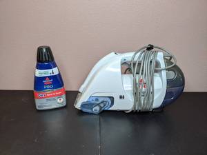 lot 52 image: Bissell Spotlifter Powerbrush Handheld Deep Carpet Cleaner Corded