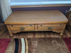 lot 44 image: Beautiful Solid Wood Coffee Table