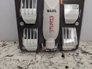 lot 17 image: Brand New WAHL Professional Cordless Peanut Trimmer Model # 8663  White 1 Pc Kit