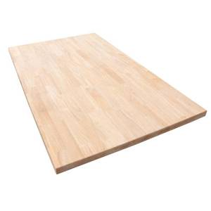 lot 408 image: Unfinished Hevea 8 ft. L x 25 in. D x 1.5 in. T Butcher Block Countertop 1525HDRW-98